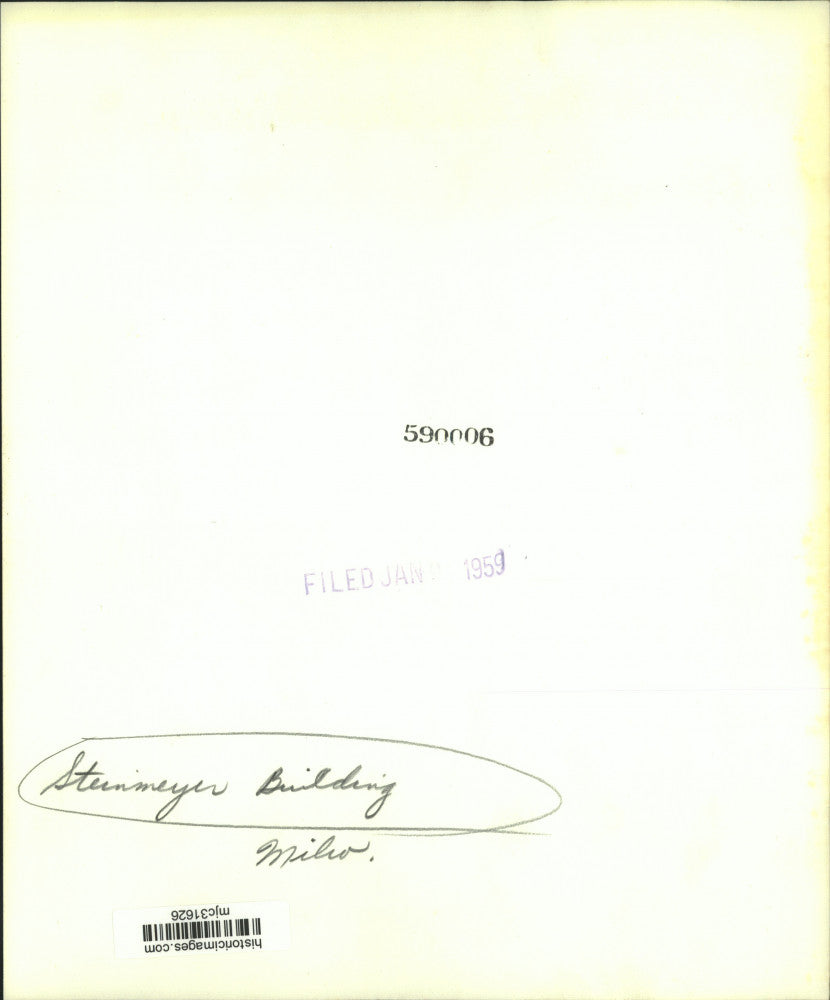 1959 Press Photo Exterior view of Steinmeyer Building in Milwaukee. - mjc31626