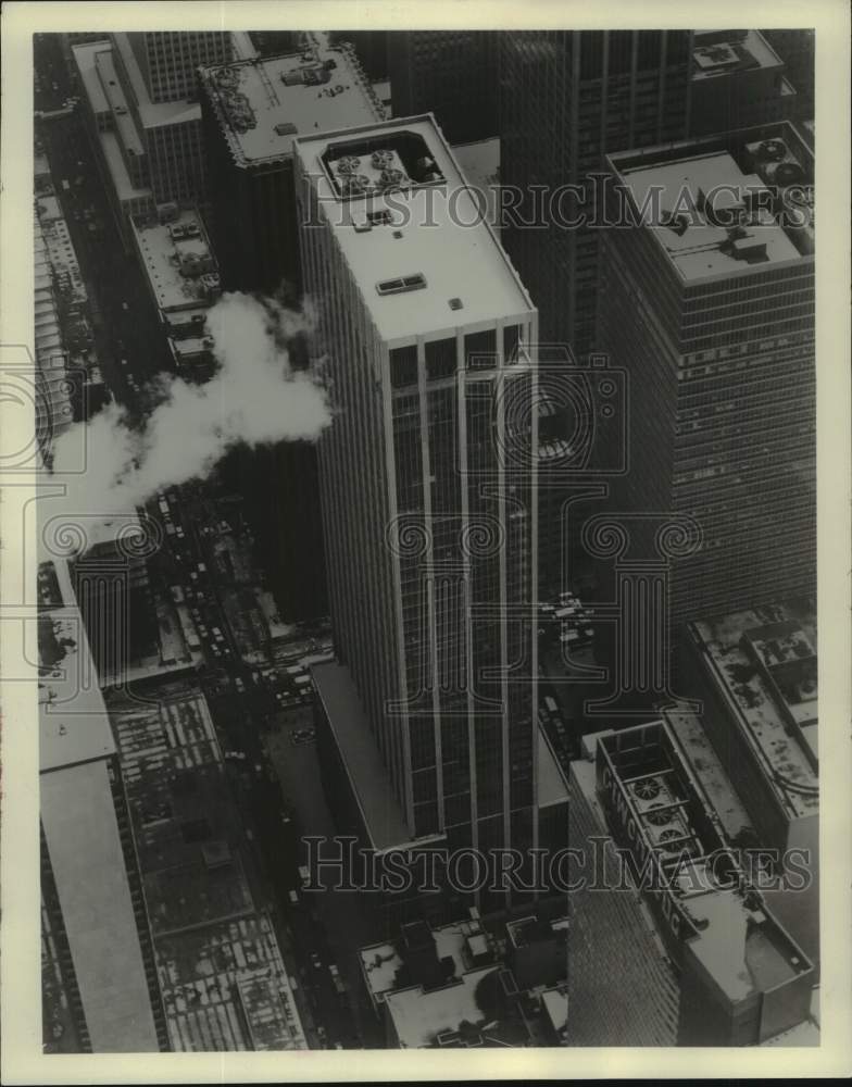 1965 Press Photo Aerial view of 45 story J.C. Penney Company in New York.- Historic Images