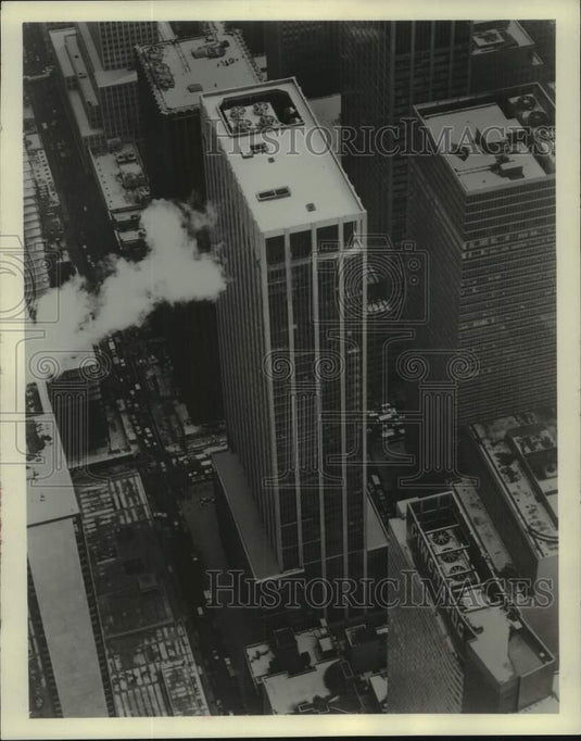 1965 Press Photo Aerial view of 45 story J.C. Penney Company in New York.- Historic Images