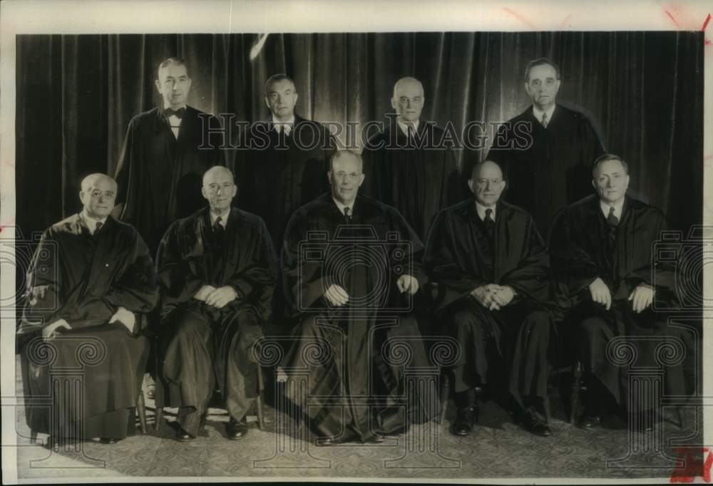 1953 Press Photo United States Supreme Court members - mjc32364