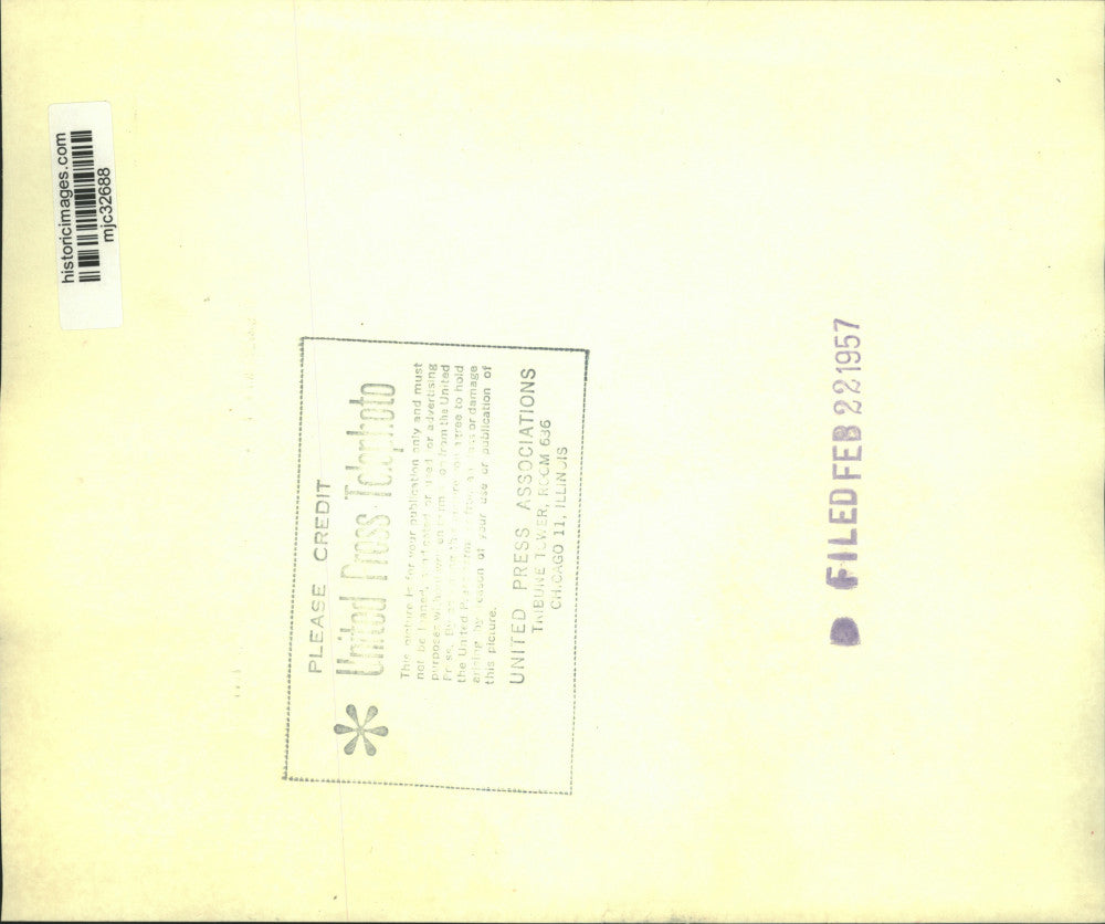 1957 Press Photo Senator Joseph R. McCarthy with Richard Byrd, Washington