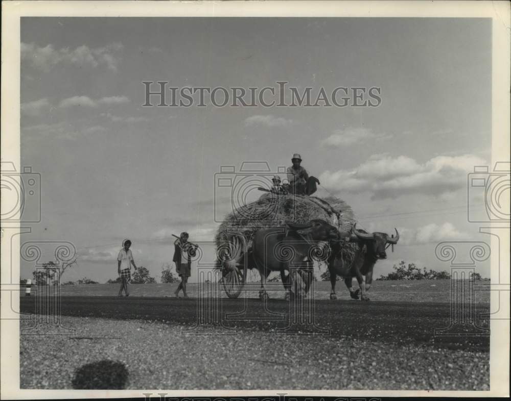 1965 Press Photo New Highway Built with U.S. Aid, Thailand - mjc33381