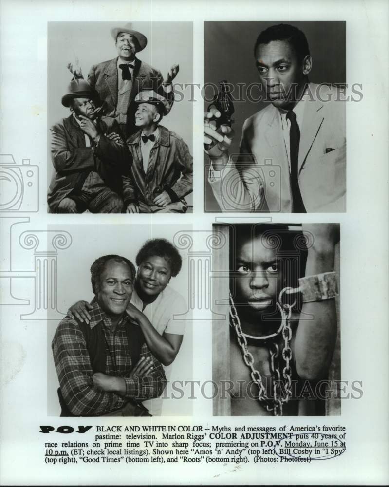 1992 Press Photo Television Programs Starring African American Actors- Historic Images
