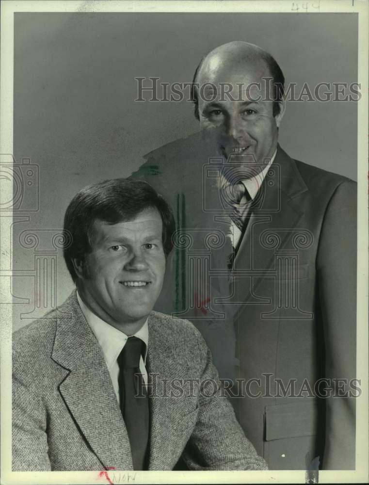 Load image into Gallery viewer, 1978 Press Photo NBC Sports Baseball Commentators Joe Garagiola and Tony Kubek
