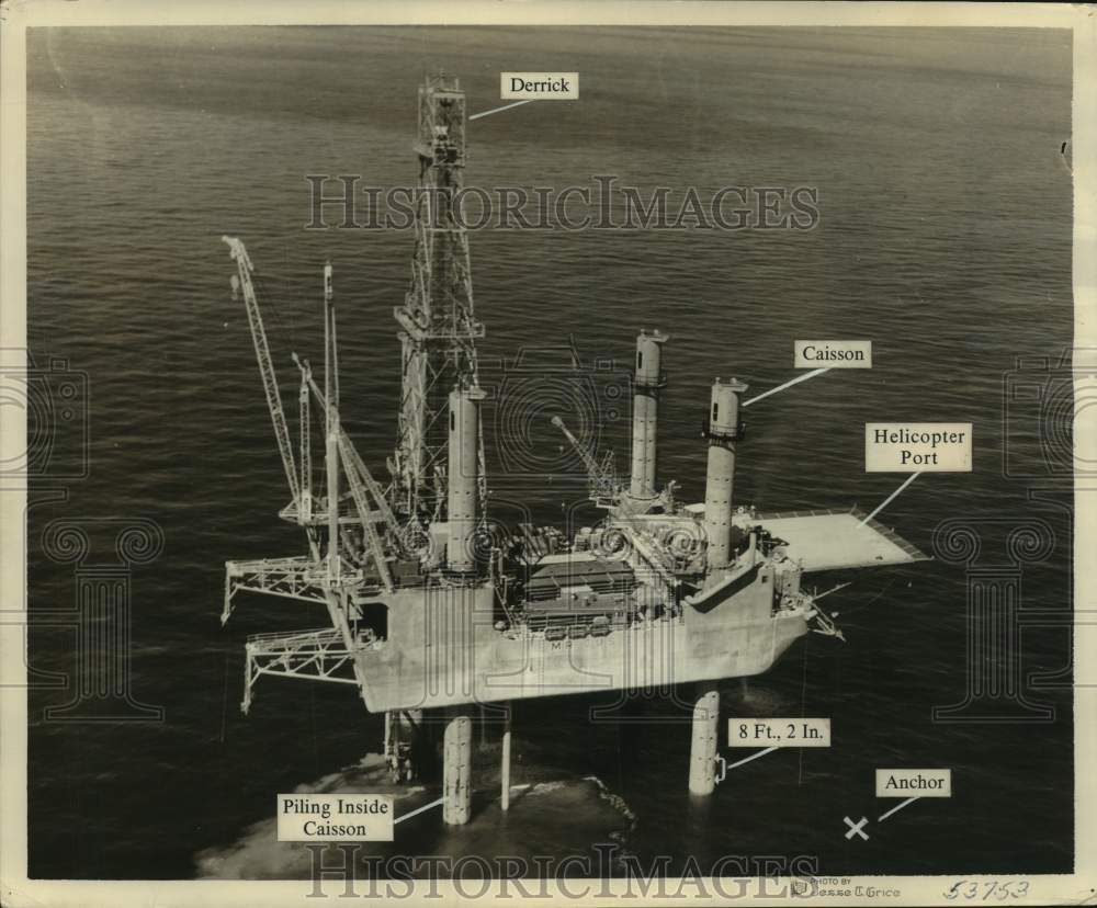 1958 Press Photo Oilgear of Milwaukee built the fluid power system for Mr. Rig.