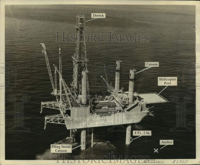 Load image into Gallery viewer, 1958 Press Photo Oilgear of Milwaukee built the fluid power system for Mr. Rig.
