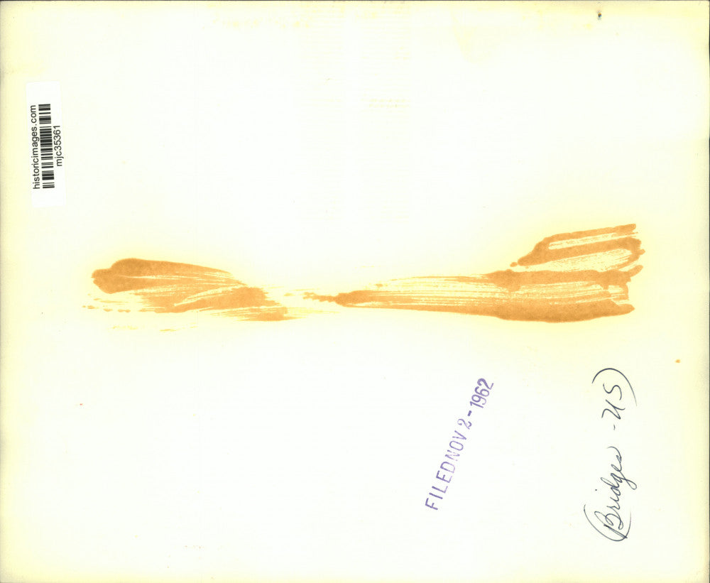 1962 Press Photo Curved Bridge in the United States - mjc35361