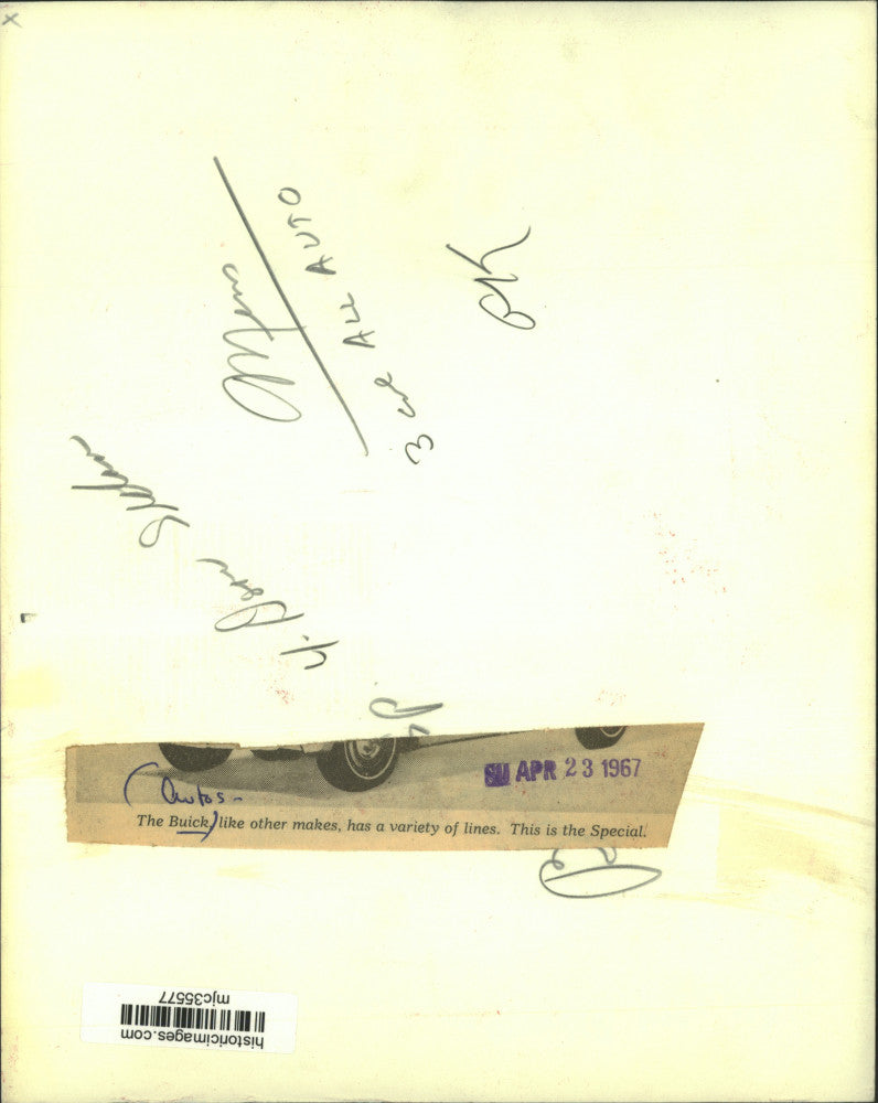 1967 Press Photo The Special line of the Buick automobile - mjc35577