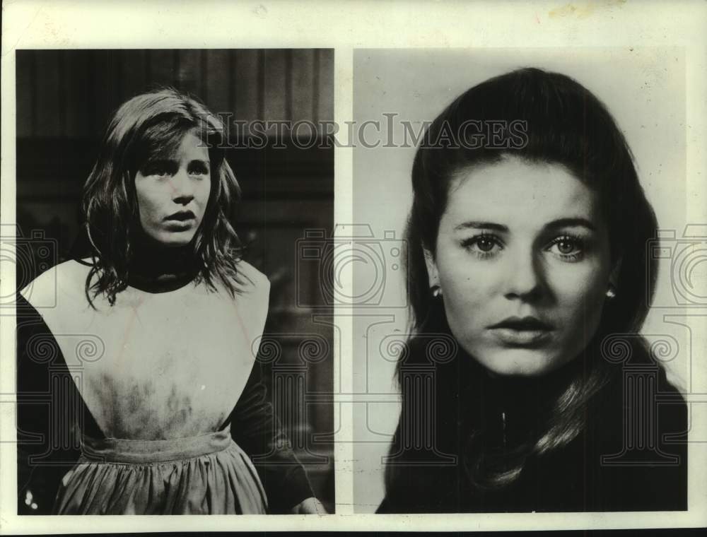 1968 Press Photo Actress Patty Duke as a child Helen Keller and currently.