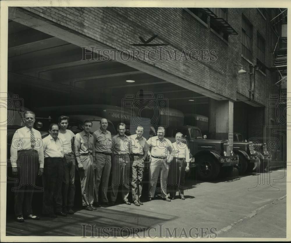 1948 Press Photo Milwaukee Journal Circulation Delivery Drivers - mjc35973- Historic Images