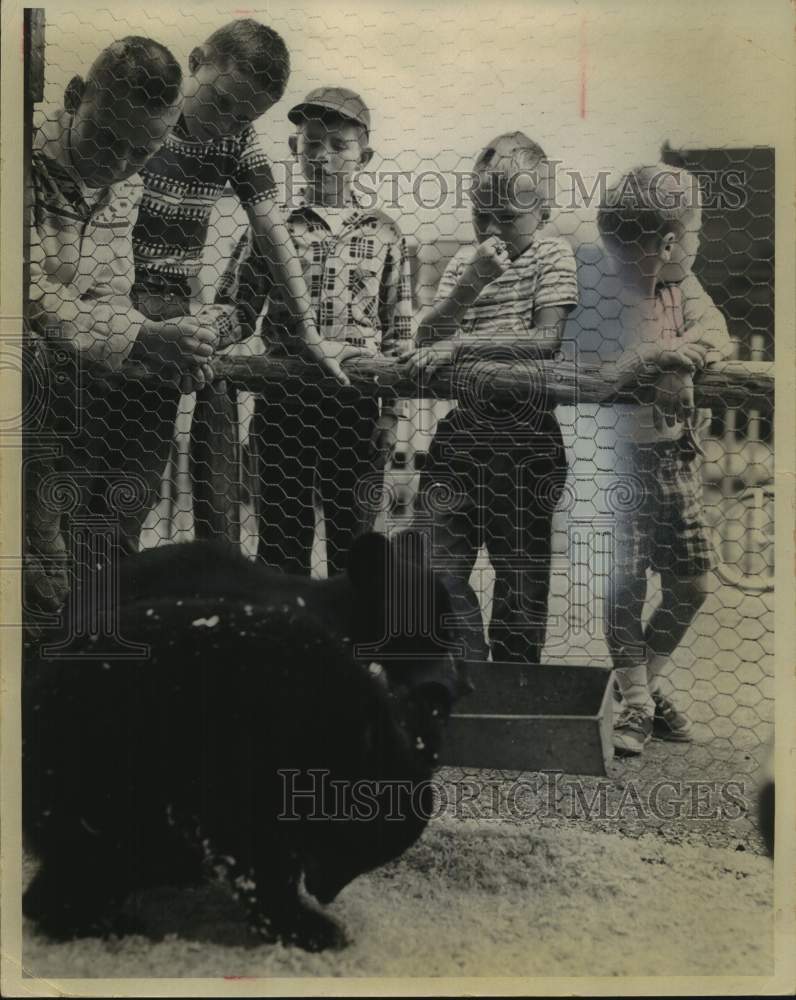 1963 Press Photo &quot;Name The Bears&quot; contest at The Milwaukee Sentinel Sports Show- Historic Images