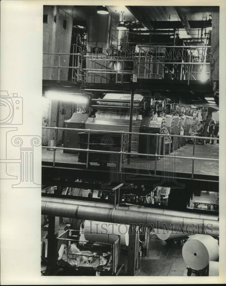1966 Press Photo Newspaper, Milwaukee Journal Sentinel's new print Presses- Historic Images