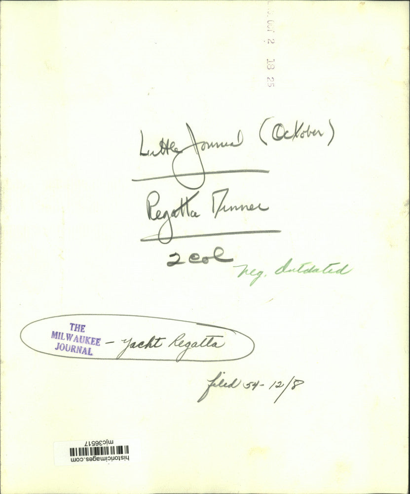 1954 Press Photo Milwaukee Journal Yacht Regatta Winners Dinner, Wisconsin