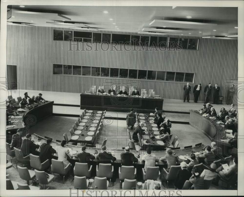 1953 Press Photo United Nations - John Foster Dulles, Others at Conference- Historic Images