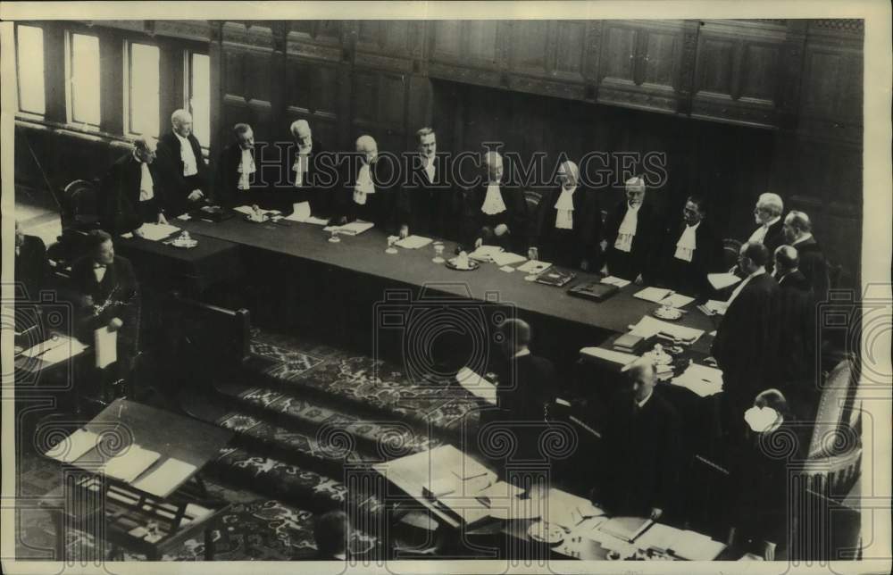 1929 Press Photo World Court in Session, The Hague, Netherlands - mjc36703- Historic Images