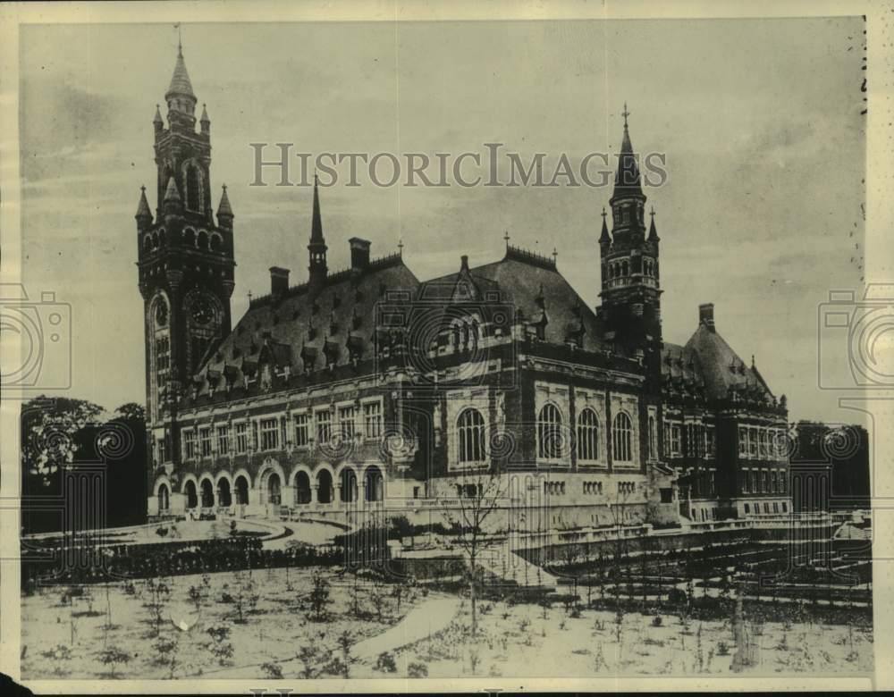 1922 Press Photo Carnegie Peace Palace, The Hague, Holland - mjc36707- Historic Images