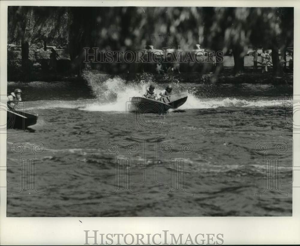 1961 Press Photo Milwaukee Journal Outboard Regatta - mjc36922