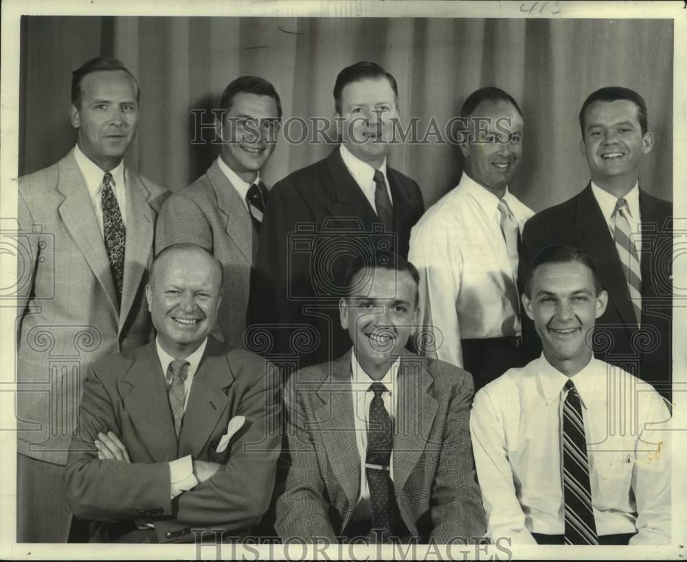 1952 Press Photo Milwaukee Journal advertising employees after &quot;fishin&#39; mission&quot;- Historic Images