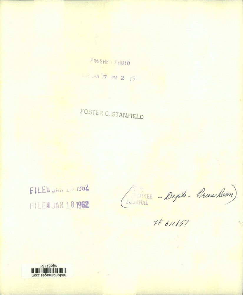 1962 Press Photo View down the length of the press room at Milwaukee Journal