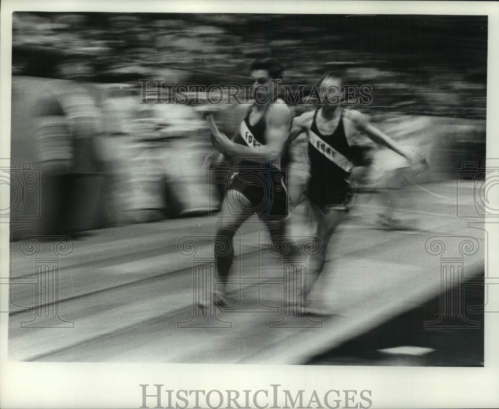 1966 Press Photo Milwaukee Journal track meet races - mjc37199- Historic Images