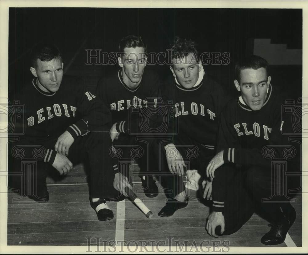 1954 Press Photo Four runners of Beloit College Eight Lap Relay Team, Milwaukee- Historic Images