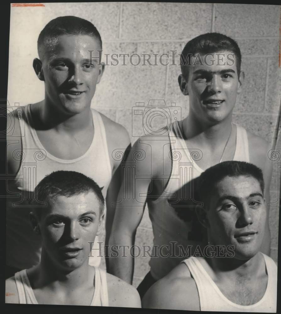 1953 Press Photo Winner of Private High School, Four lap relay, Marquette High