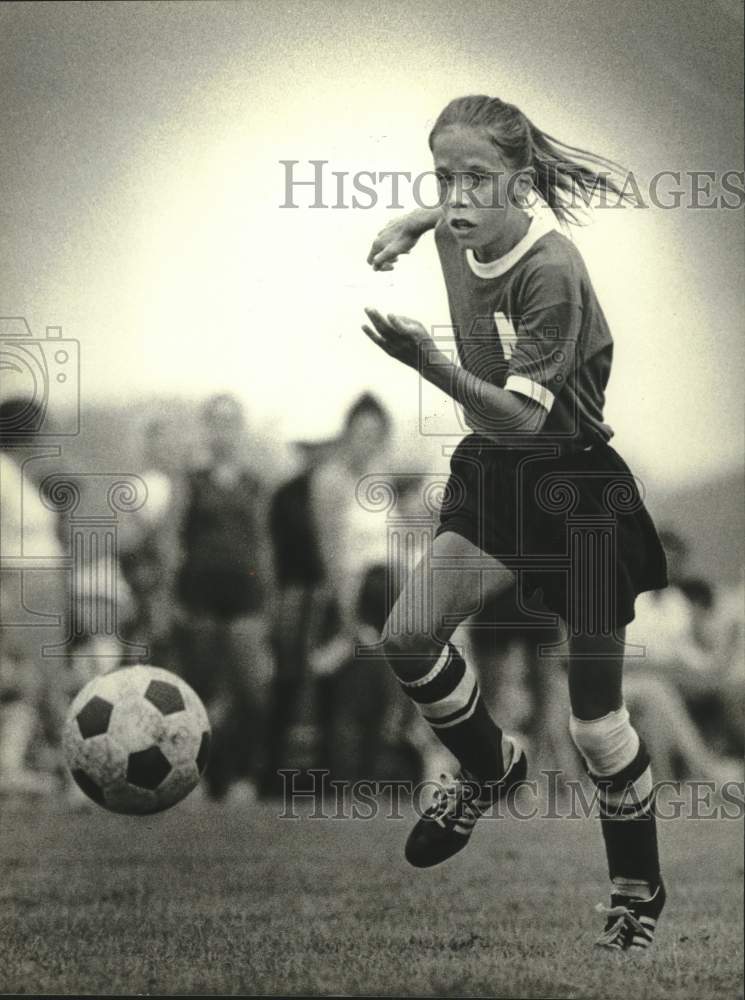 1981 Press Photo Clare Eichner at Milwaukee Journal / WYSA Soccer Classic- Historic Images