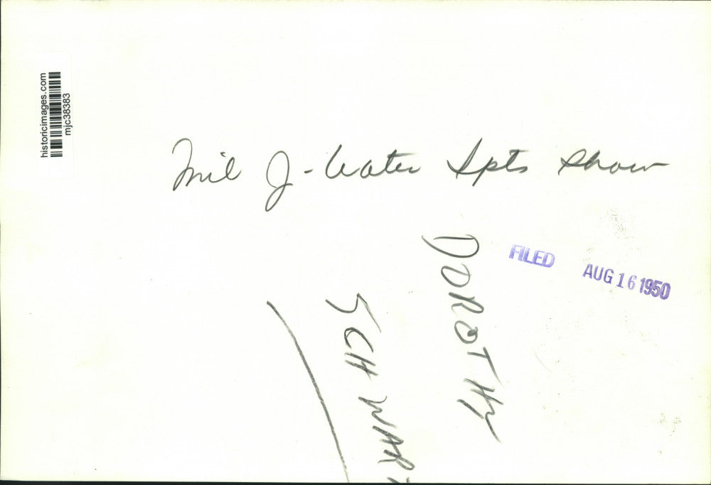 1950 Press Photo Dorothy Schwartz swims at Milwaukee Journal Water Sports Show