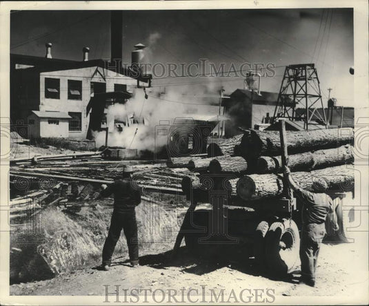 1953 Press Photo Saw Mill on the Menominee Indian reservation - mjc38843- Historic Images