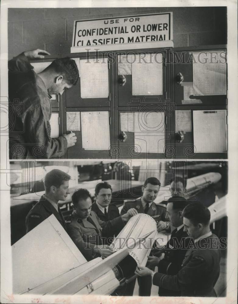 1958 Press Photo Sergeant George Reagan, Army Ordnance Guided Missile School, AL- Historic Images