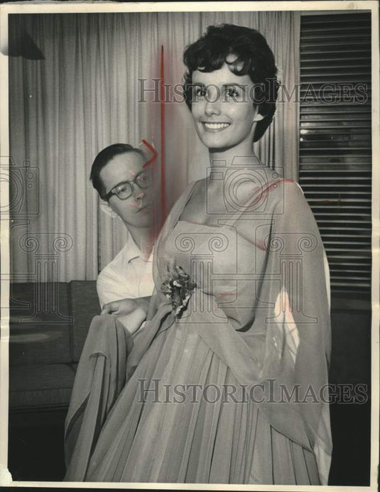 1959 Press Photo Wisconsin's Mary Alice Fox in Miss American Contest - mjc39172- Historic Images