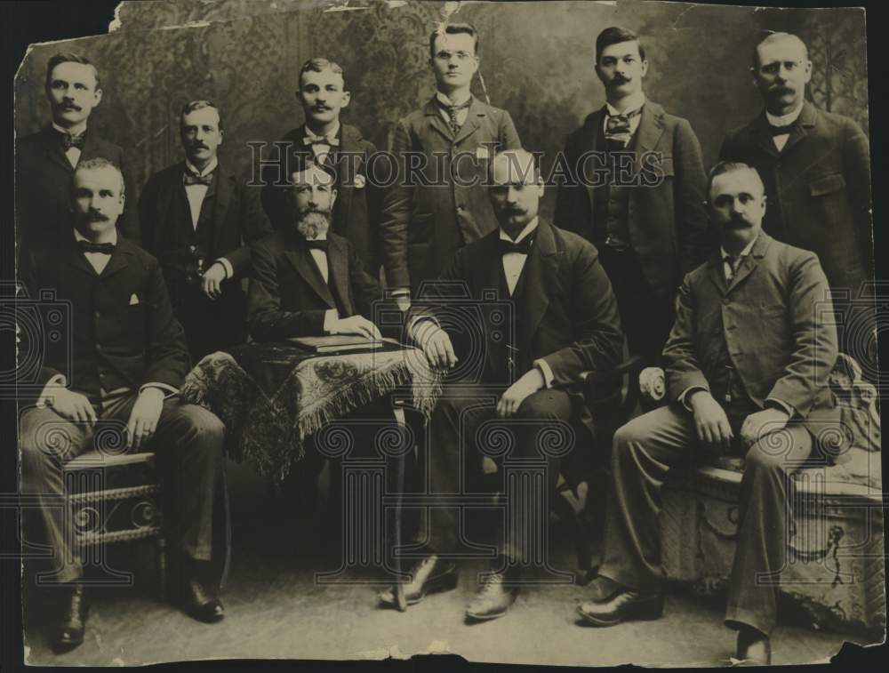 1897 Press Photo Milwaukee municipal and police court officials portrait- Historic Images