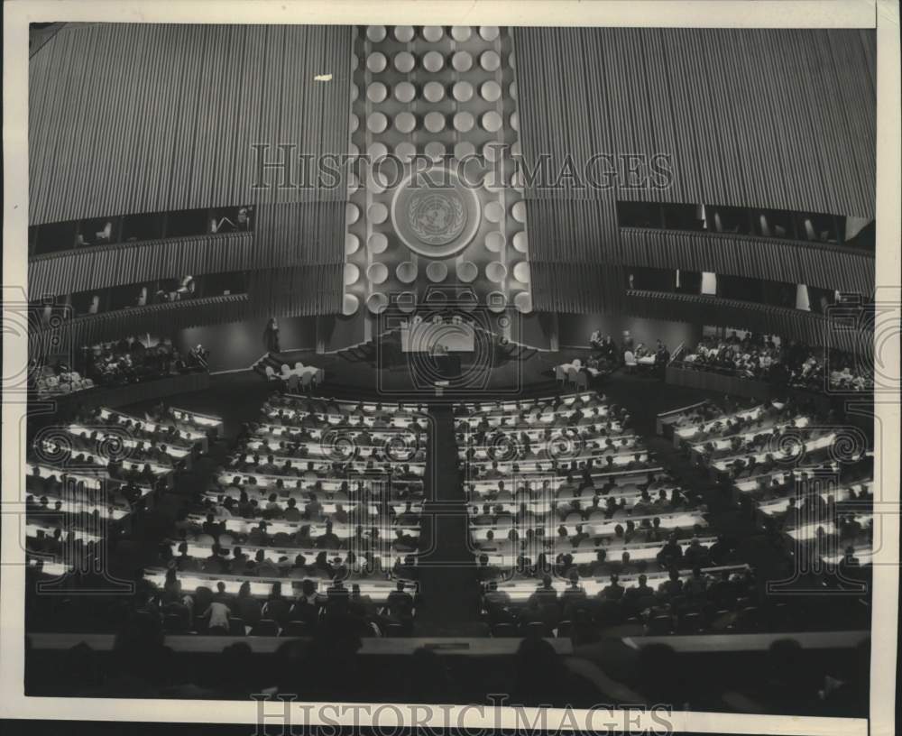 1952 Press Photo Opening of New United Nations Assembly Chamber in New York