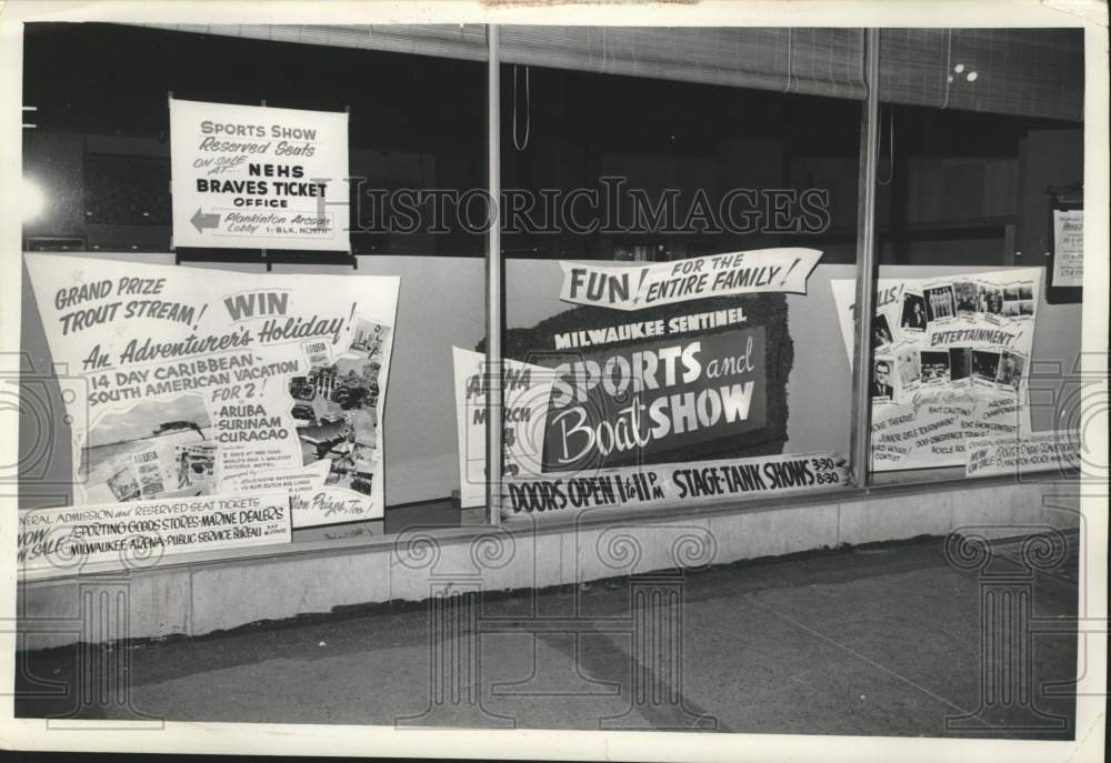 1964 Press Photo Milwaukee Sentinel Sports Show Promotion - mjc40057- Historic Images