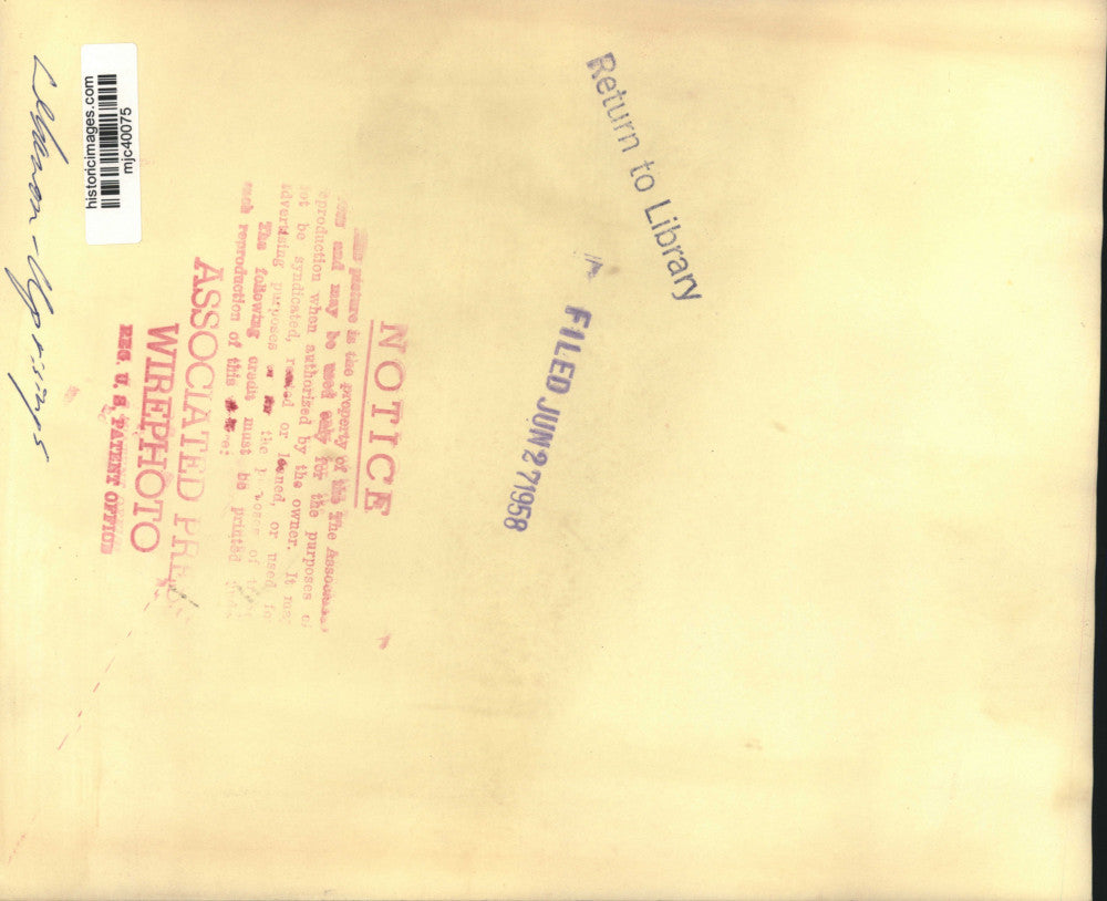 1958 Press Photo Armored Car, Lebanon's government forces patrols Beirut streets