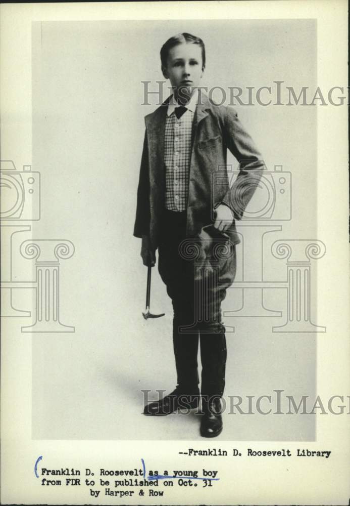 1963 Press Photo Franklin D. Roosevelt as a young boy - mjc40218