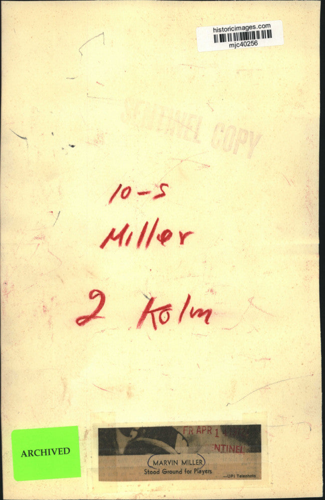 1972 Press Photo Marvin Miller - mjc40256