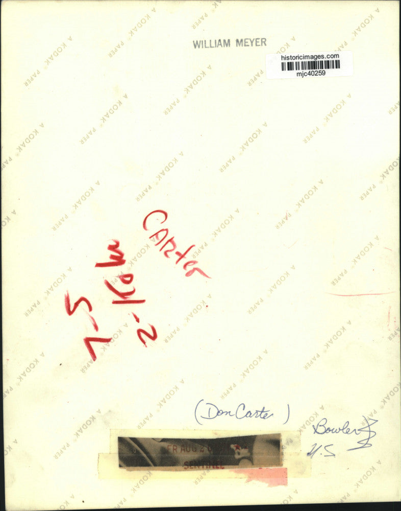 1971 Press Photo Professional bowler Don Carter - mjc40259