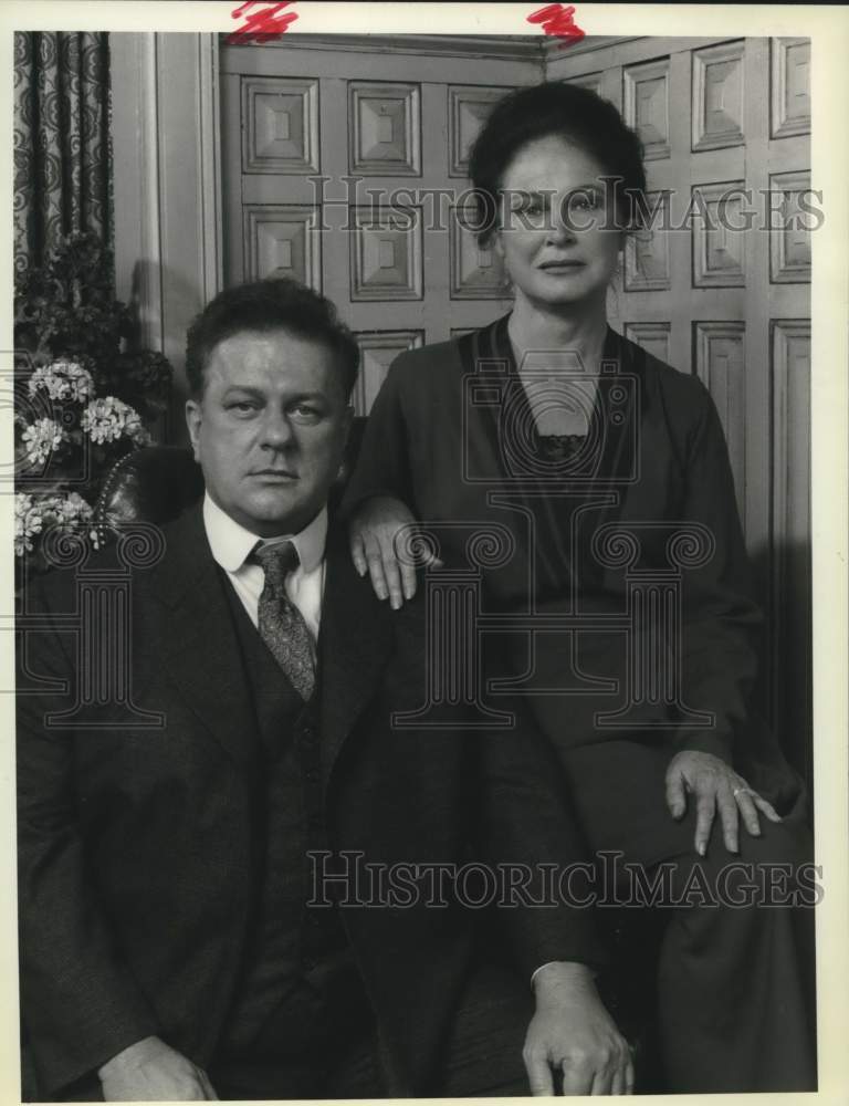 1979 Press Photo Colleen Dewhurst, Charles Durning actors in "Studs Lonigan."- Historic Images