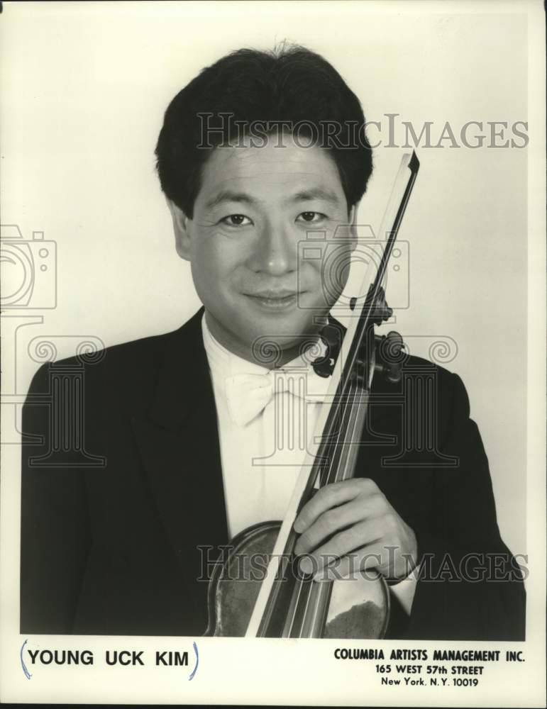 Press Photo Young Uck Kim violinist. - Historic Images