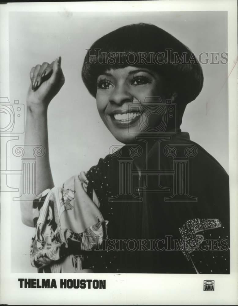 1977 Press Photo Thelma Houston singer staring in &quot;Midnight Special,&quot; on NBC.- Historic Images