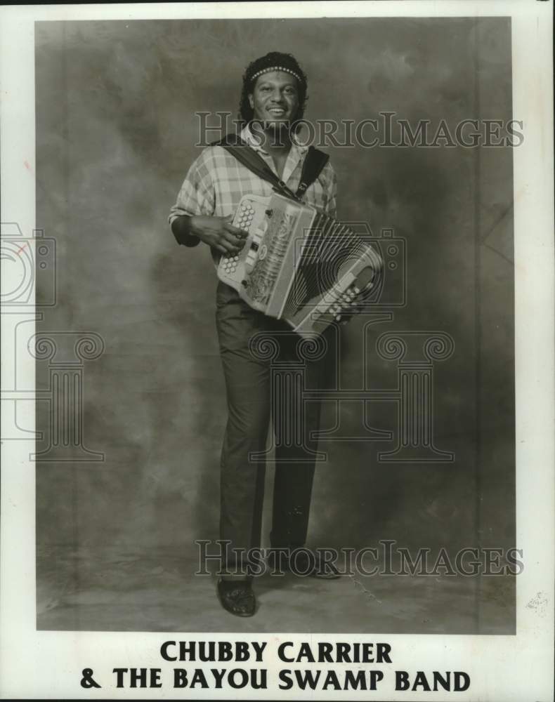 1990 Press Photo Chubby Carrier &amp; The Bayou Swamp Band - mjc40698- Historic Images