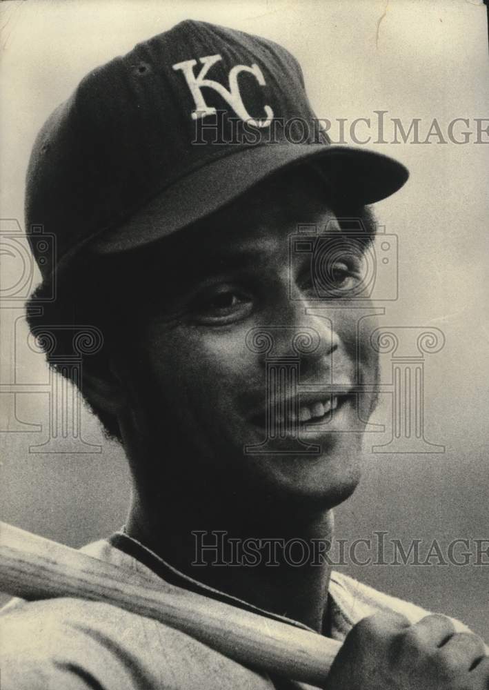 1972 Press Photo Amos Otis, Baseball Player, Kansas City Royals - mjc40704- Historic Images