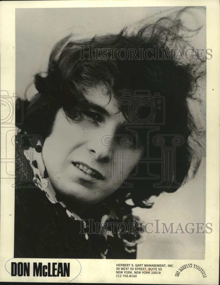 1978 Press Photo Don McLean, American Singer and Songwriter - mjc40812- Historic Images