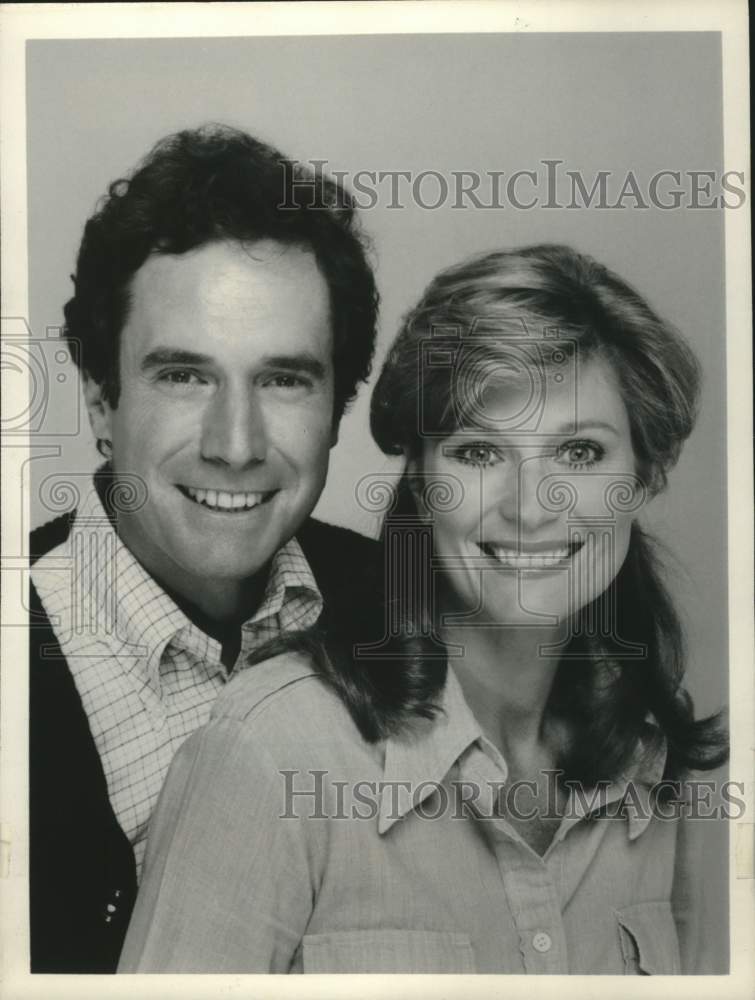 1981 Press Photo Bradford Dillman and Mary Frann of TV series "King's Crossing"- Historic Images