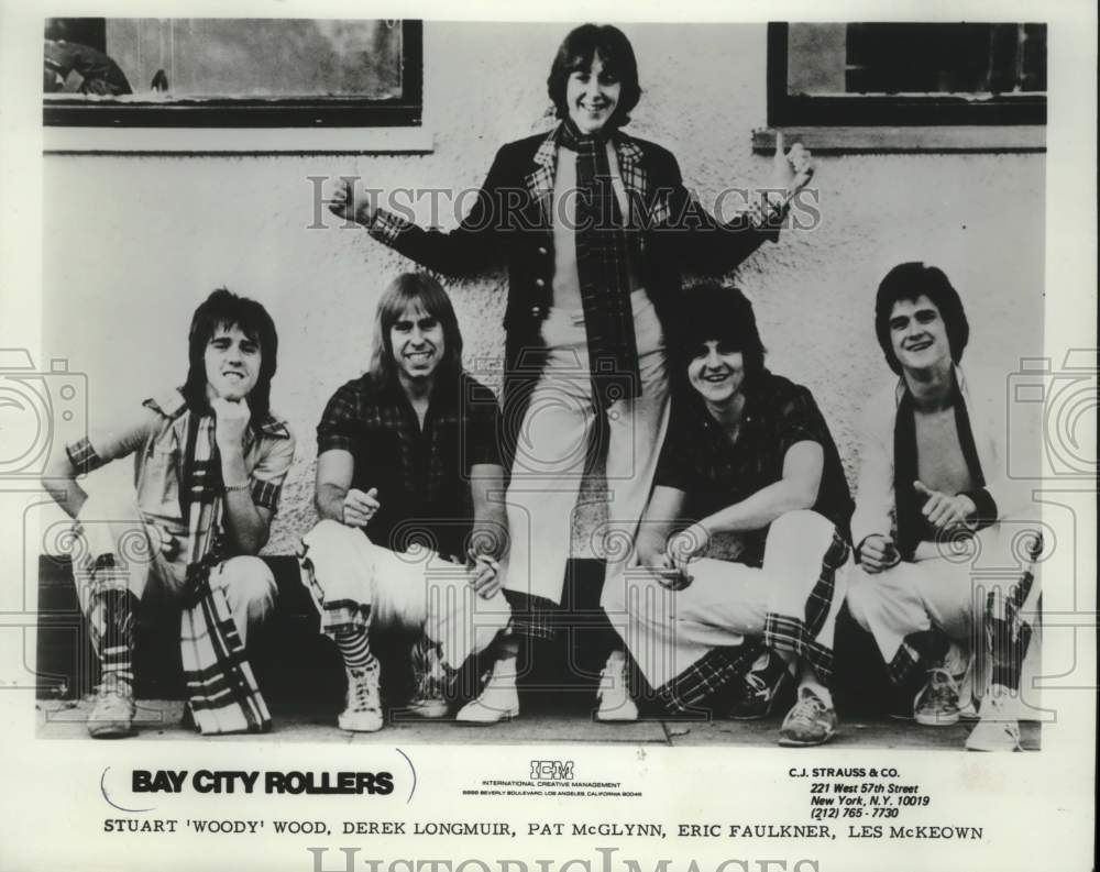 1977 Press Photo Bay City Rollers, rock band - mjc41167- Historic Images