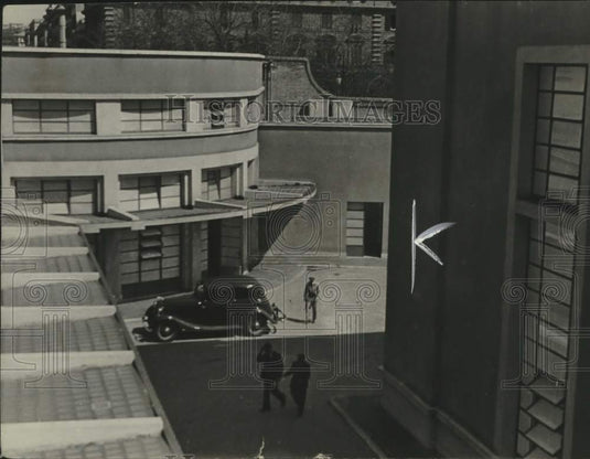 1939 Press Photo Modern shops and technical buildings inside Vatican City, Rome