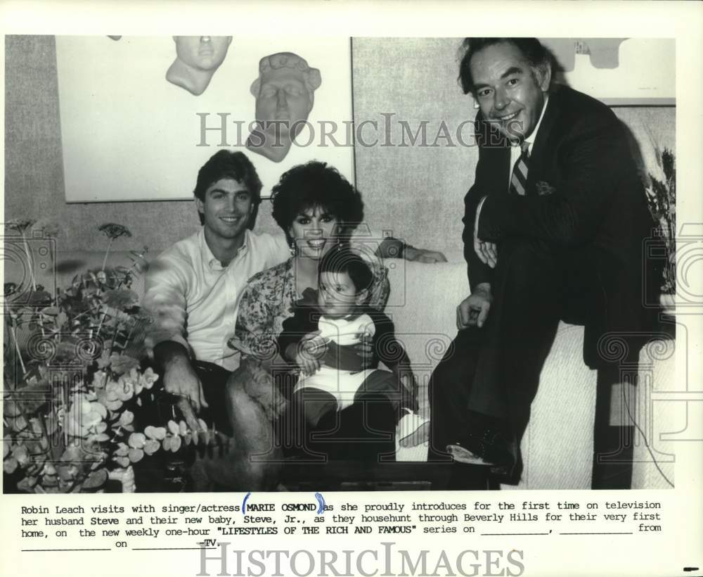 1984 Press Marie Osmond and family on &quot;Lifestyles of the Rich and Famous&quot; series- Historic Images