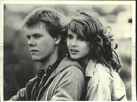 1987 Press Photo Kevin Bacon and Lori Singer in "Footloose" - mjc41642- Historic Images