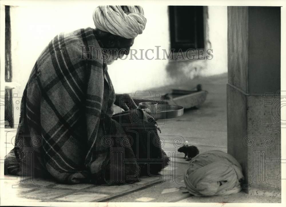 1991 Press Photo Rat Temple Between Jodhpur and Bikaner, India; Rats Are Spirits- Historic Images